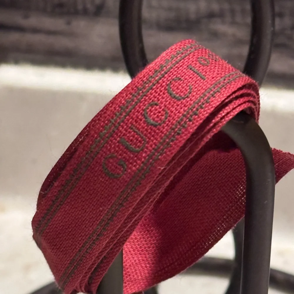 Gucci Burgundy & Green Ribbon
